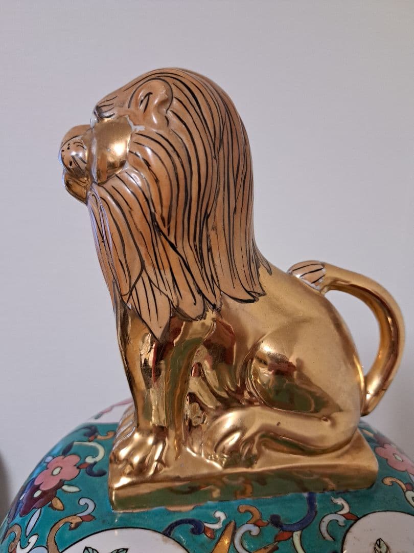 【直接お渡し】絢爛豪華 沈香壺 大型140㎝ 獅子冠