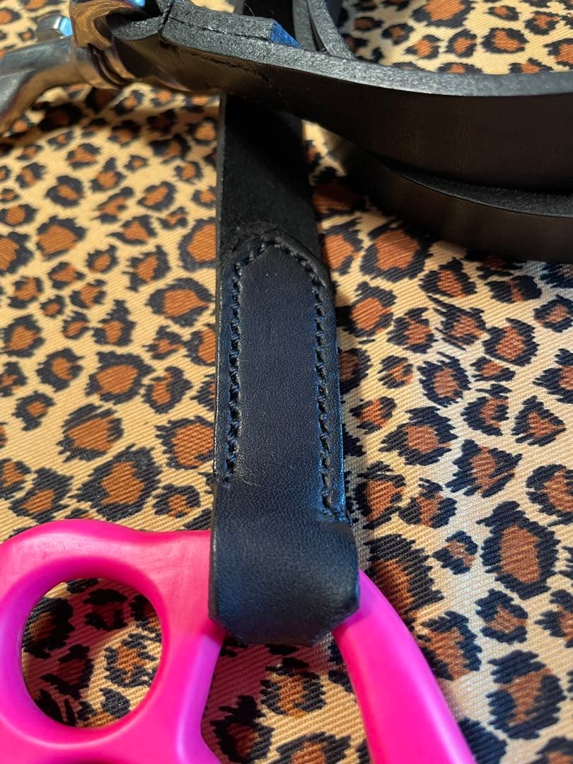 ピンク　ナックル　ドッグ　リード　本革