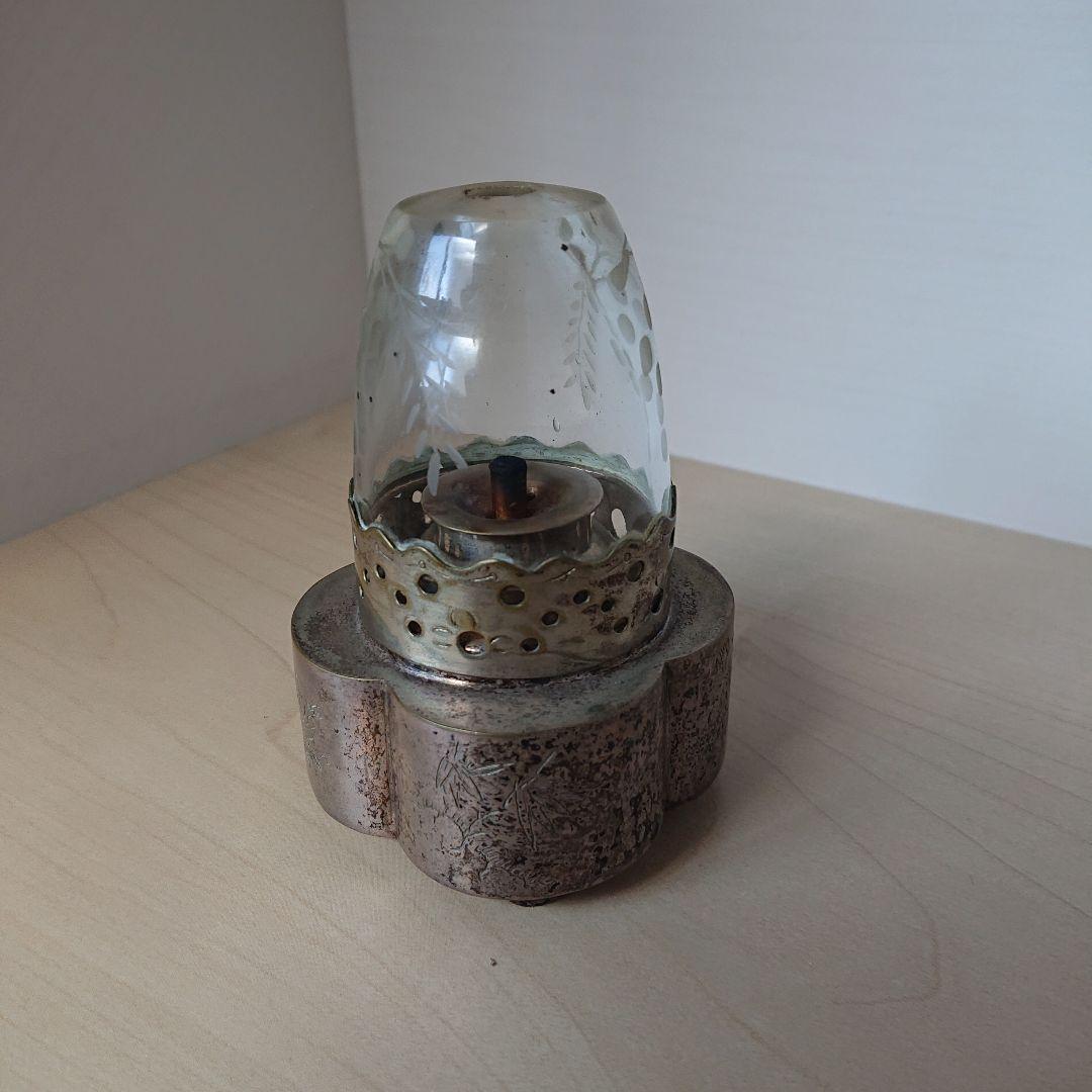 オイルランプ　灯油ランプ　フランスアンティーク