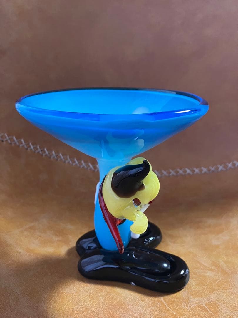 ピエロのガラス製キャンディボウル