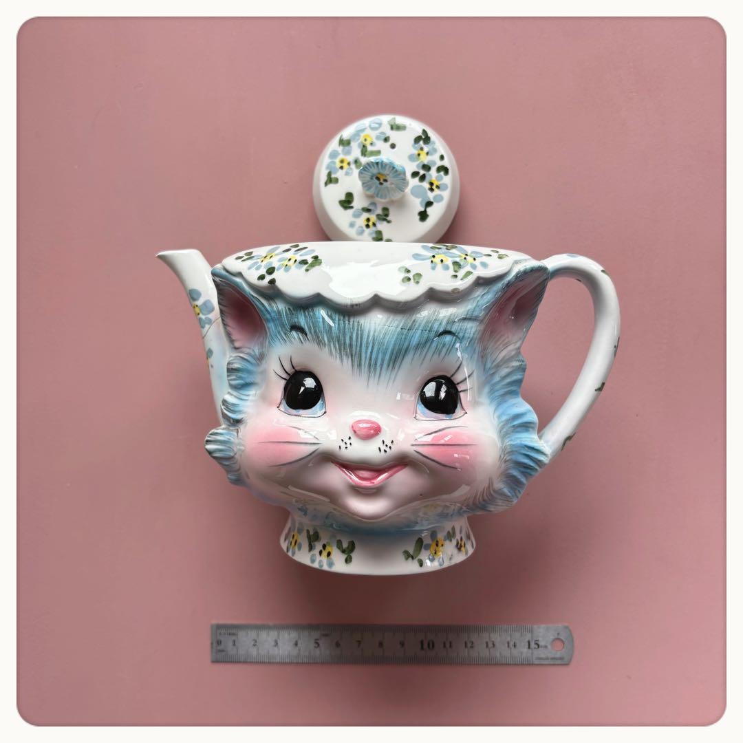 ヴィンテージ　レフトン社　ミス プリス キティ　ティーポット