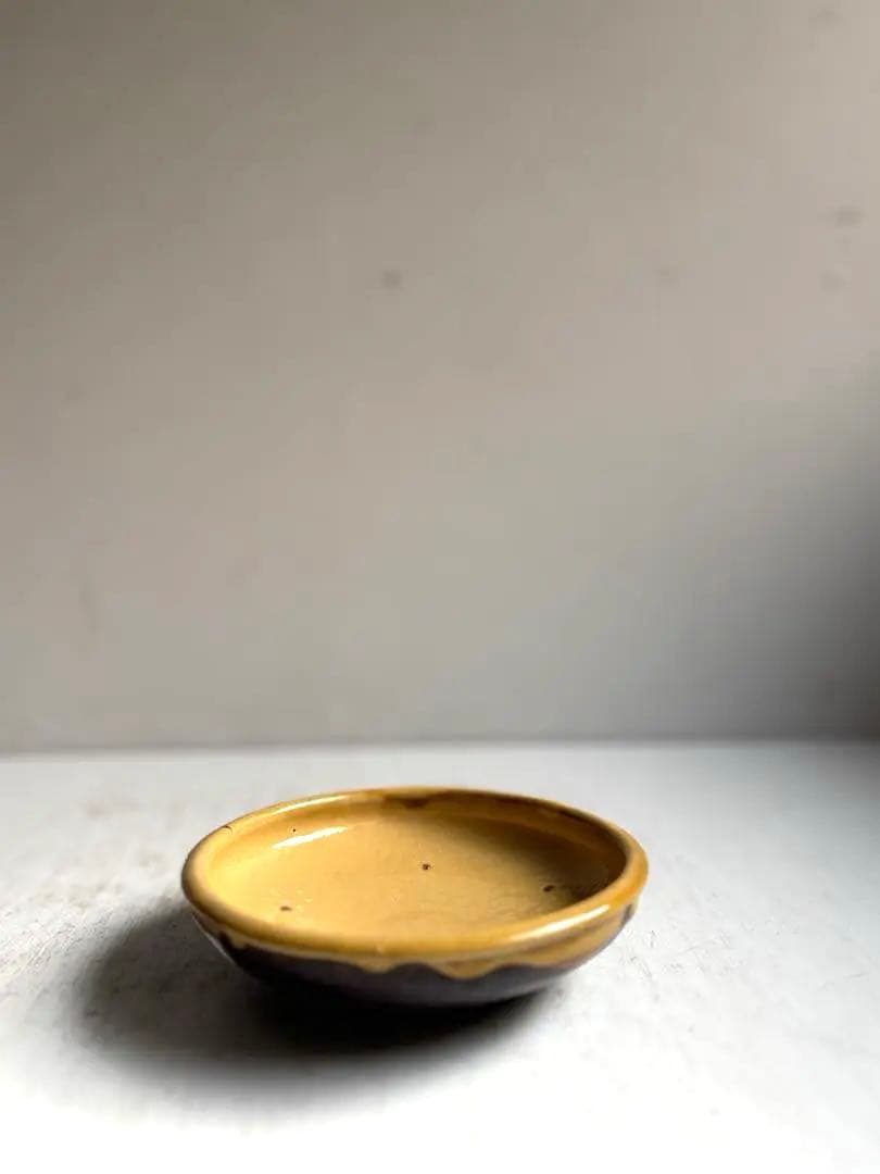 763 骨董 アンティーク 布志名焼 ガレナ釉皿 5点 民芸 柳宗悦 美品 明治