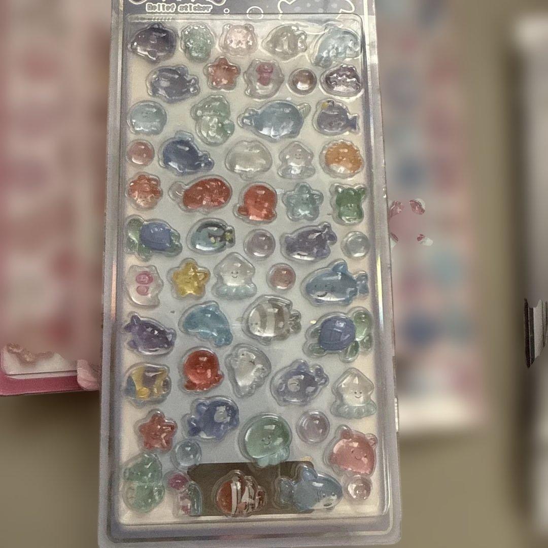 3Dシール　ボンボンドロップ風　9枚セット