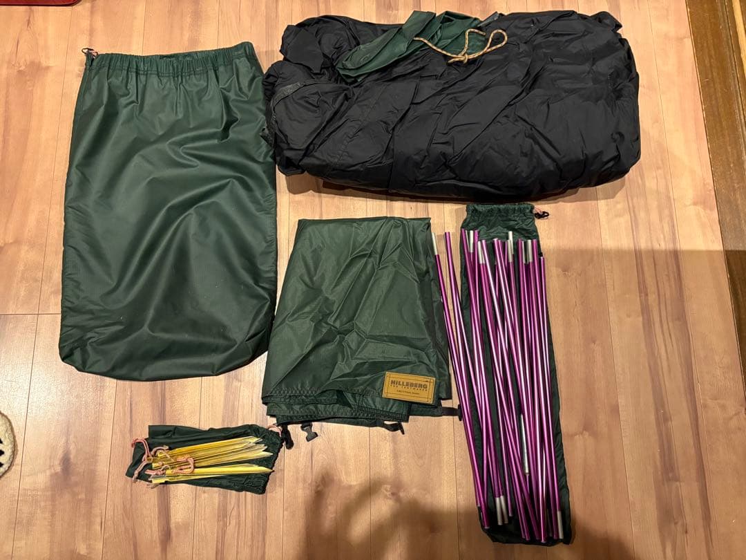 超希少　ヒルバーグ　スタイカ　ビンテージ　皮タグ　旧グリーン　hilleberg