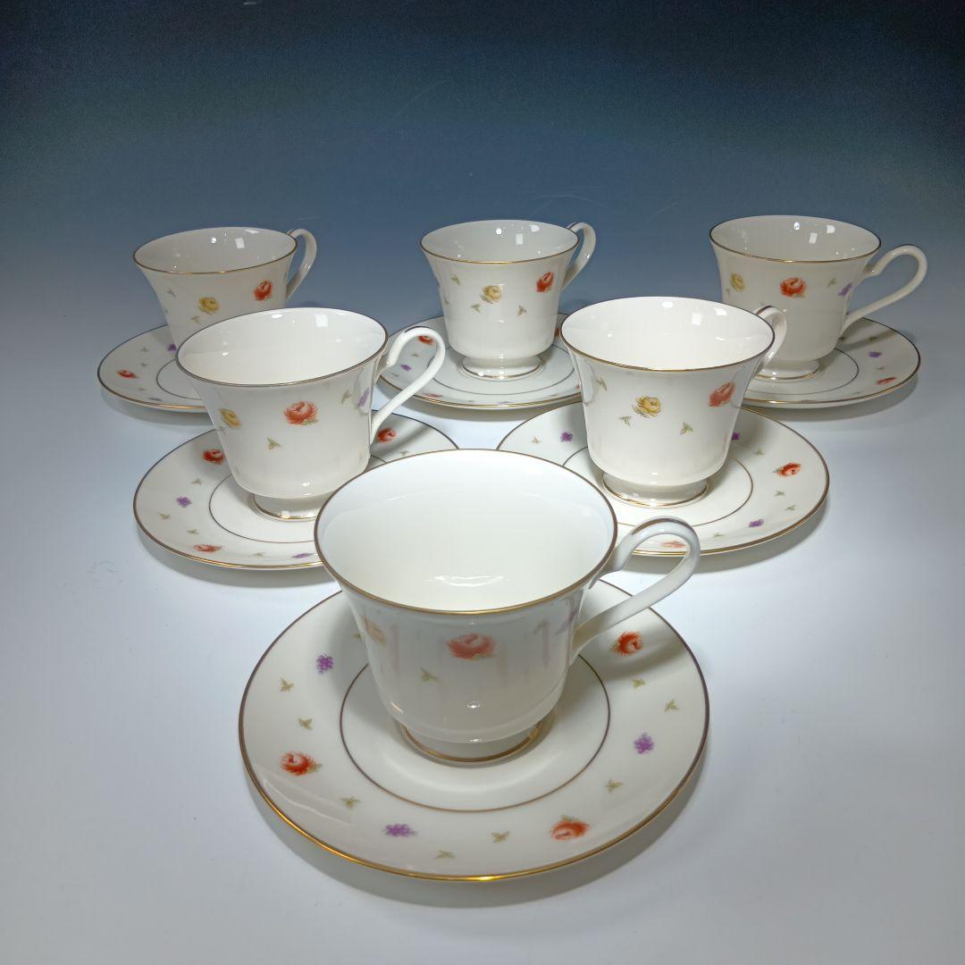 ノリタケ　ニットーロイヤルアイボリーRC　カップ＆ソーサ6客