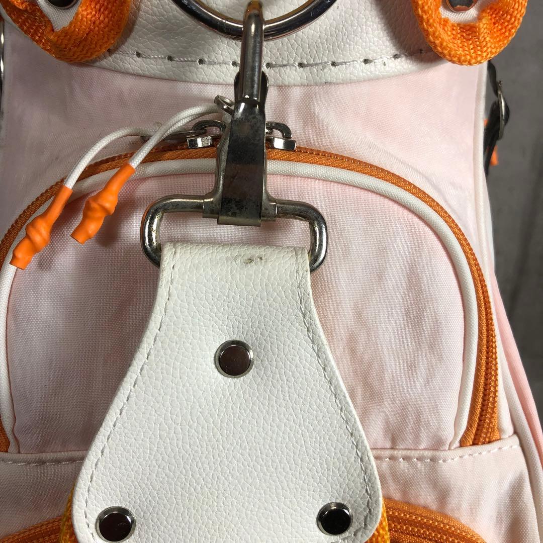 ROSASEN　キャディバッグ　スタンド式　ホワイト　キャンバス　レディース