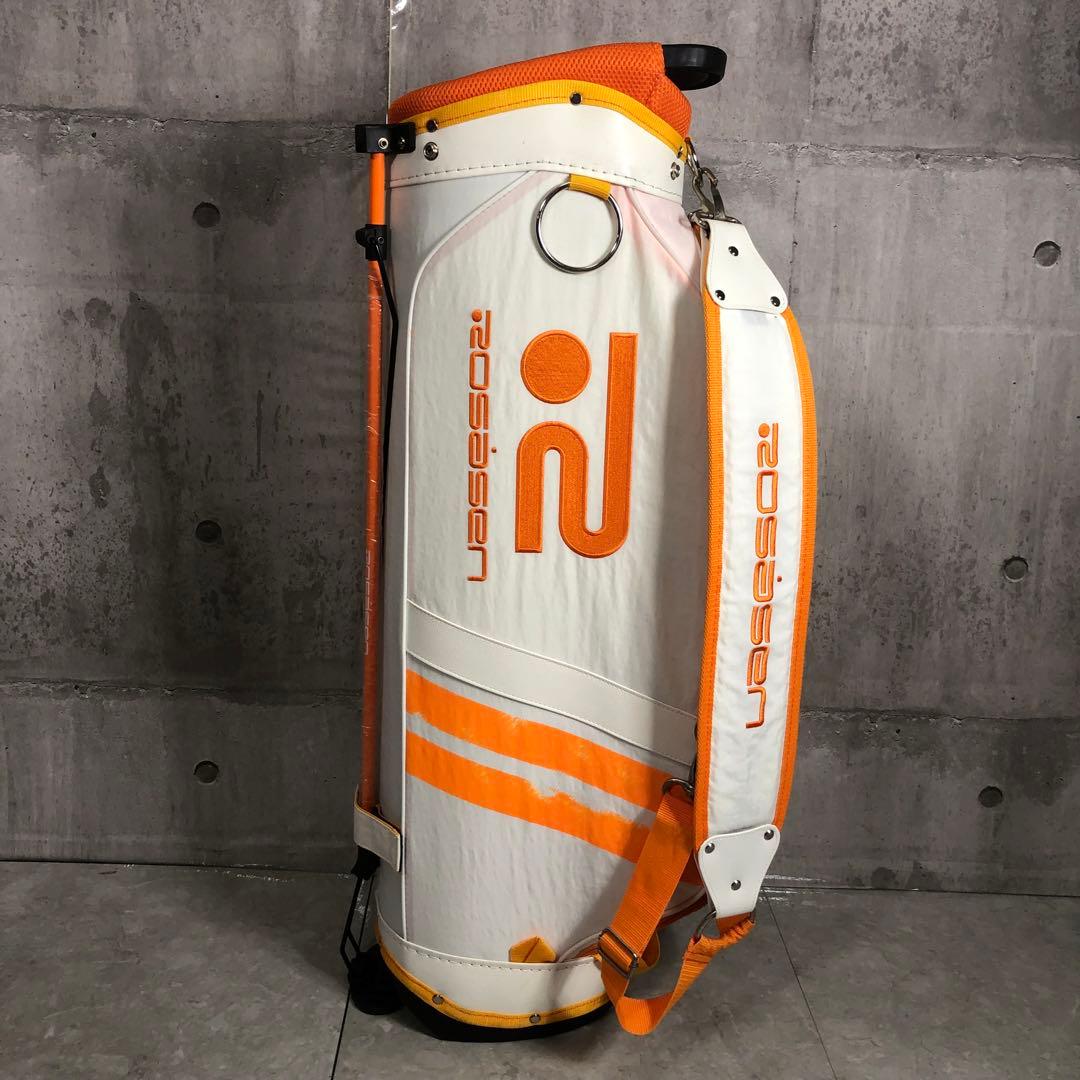 ROSASEN　キャディバッグ　スタンド式　ホワイト　キャンバス　レディース