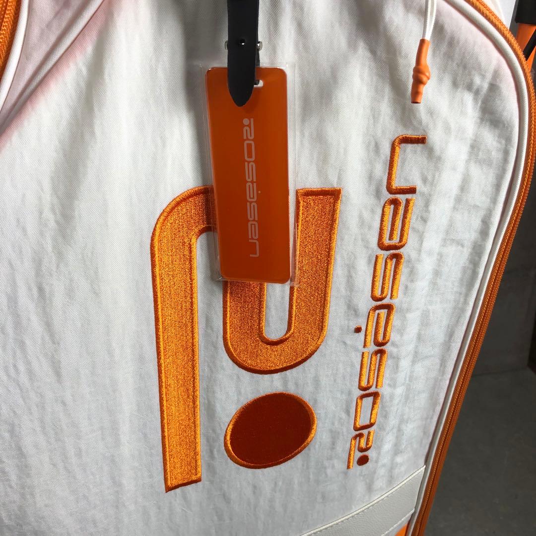 ROSASEN　キャディバッグ　スタンド式　ホワイト　キャンバス　レディース