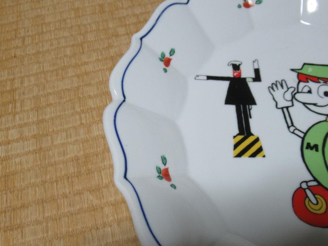 極希少 店頭用未使用に近い◆1959年 ダイハツ工業 ミゼット 絵皿直径32cm