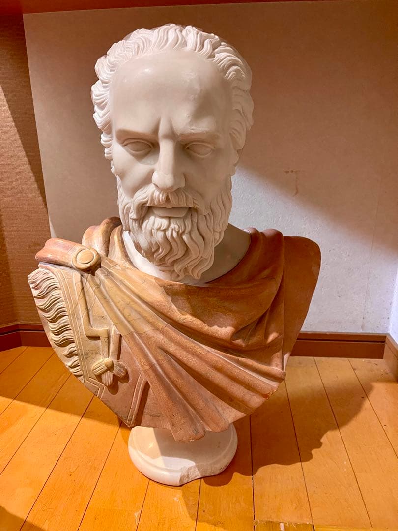 石膏？ 大理石？ 男性像 バスト 彫刻 芸術 デッサン インテリア