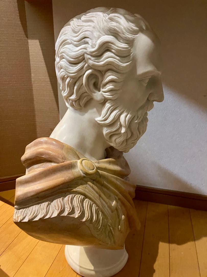 石膏？ 大理石？ 男性像 バスト 彫刻 芸術 デッサン インテリア