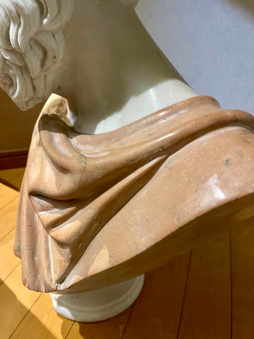 石膏？ 大理石？ 男性像 バスト 彫刻 芸術 デッサン インテリア