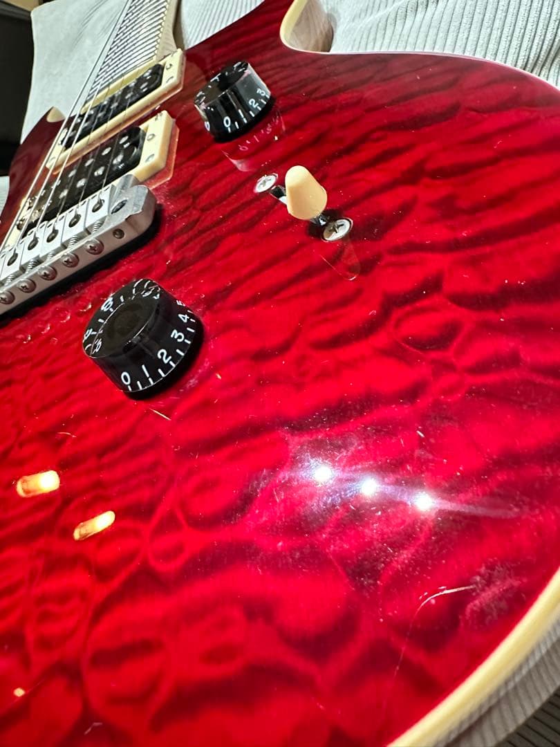 マ*)様 PRS SE Custom 24 QM LTD Black Cherr