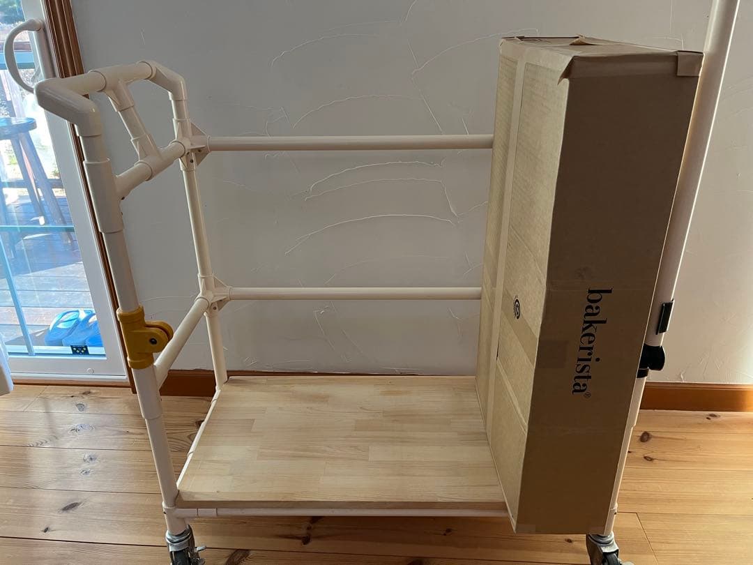 粉袋運搬保管用 台車／ラックカート キャスター付き パン屋・製菓向け