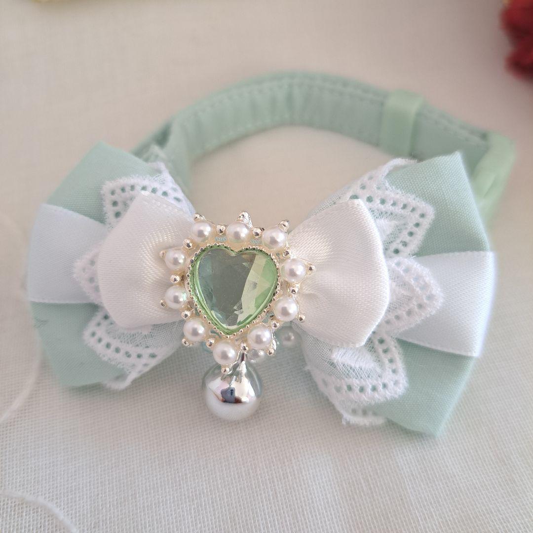 Hana、シングルリボン、バレンタインBOX。わんちゃん猫ちゃん用首輪