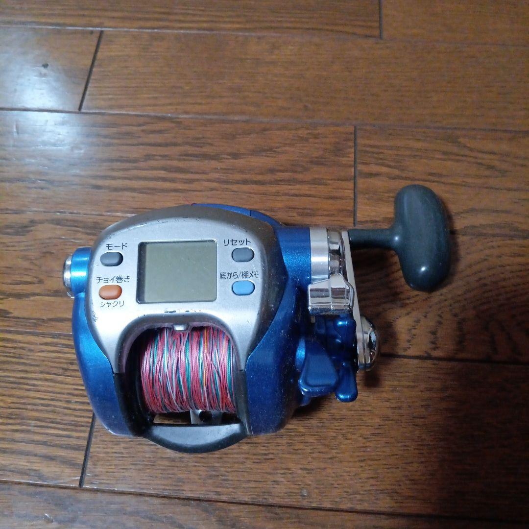 電動リール デジタル表示 青