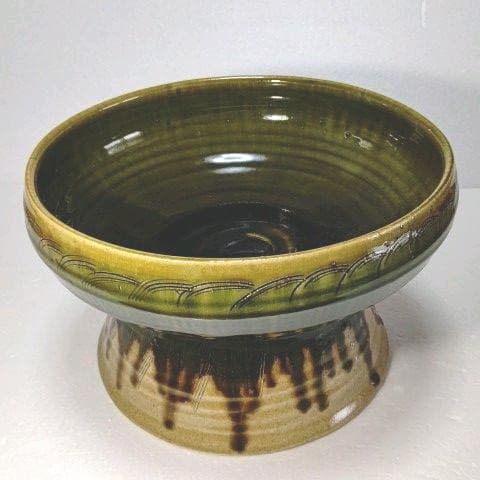 杯 (織部) 茶道具　藤原 一門