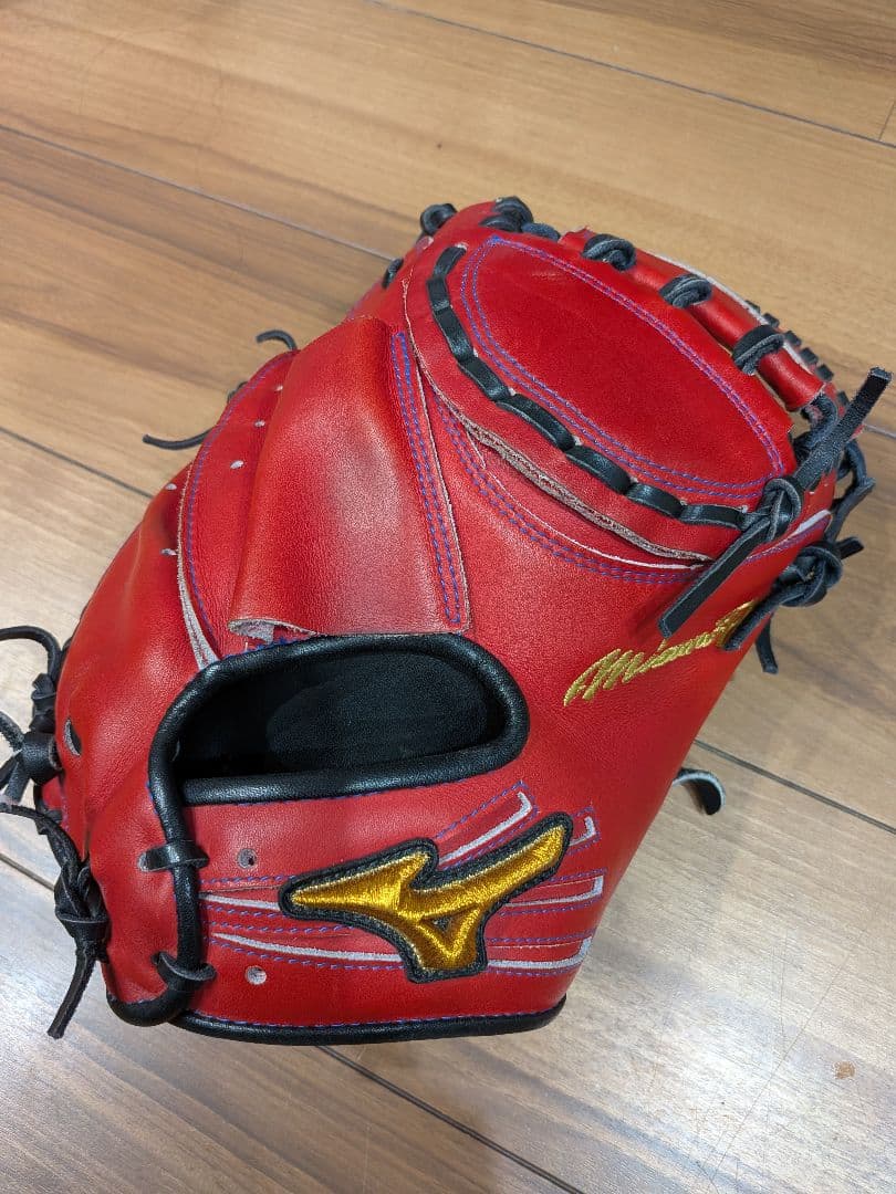 Mizuno 軟式グローブ レッド