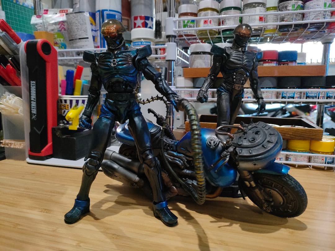 S.I.C. ハカイダー 四人衆 オリジナルカスタム品 バイク付き キカイダー