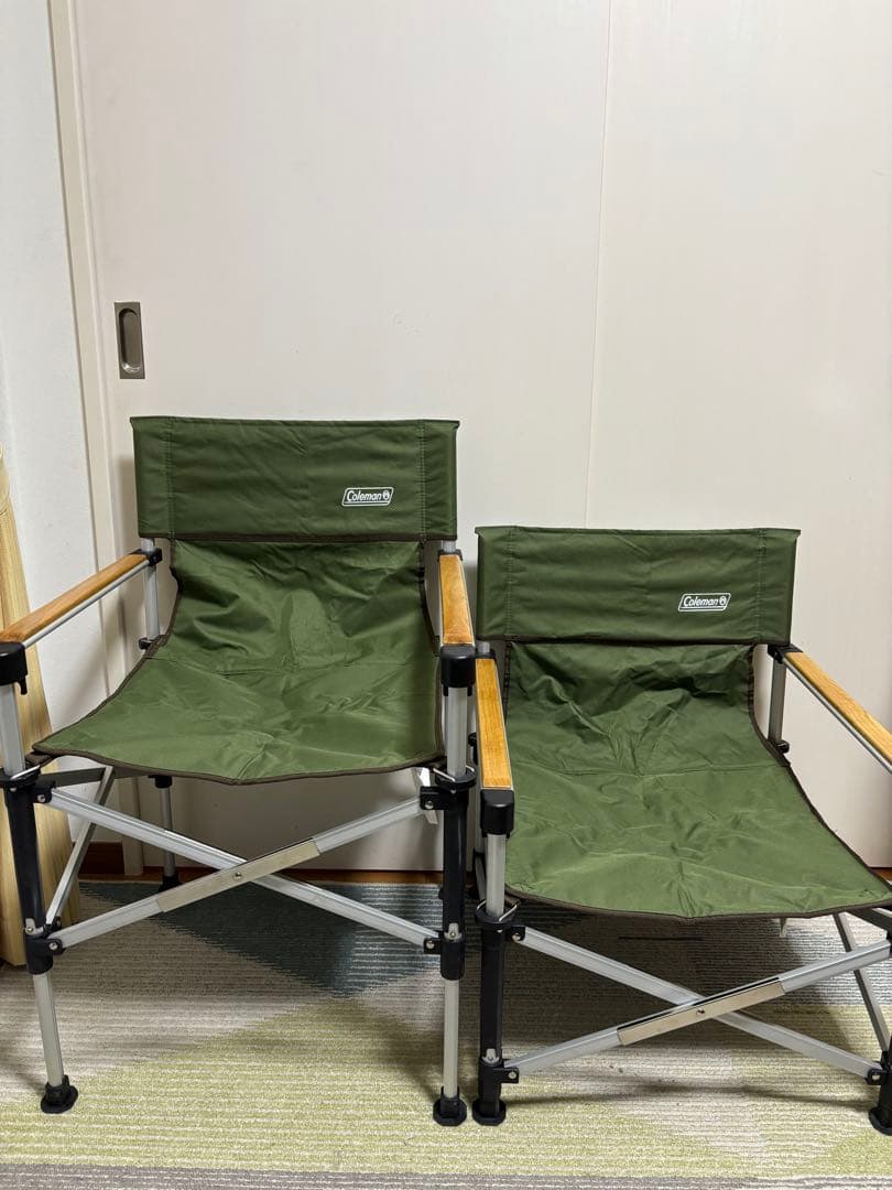 2脚セット　コールマン　2way チェア　キャプテンチェア　キャンプ