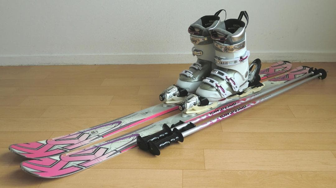 ■■送料無料■K2■女性用スキーフルセット■板142靴23.5■メンテ付■■