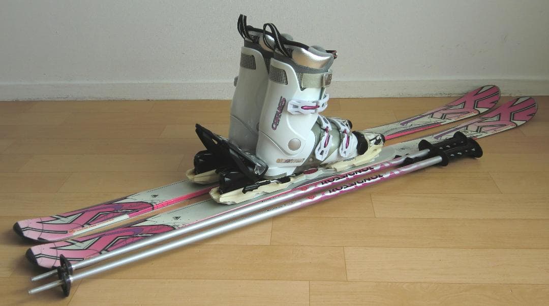■■送料無料■K2■女性用スキーフルセット■板142靴23.5■メンテ付■■