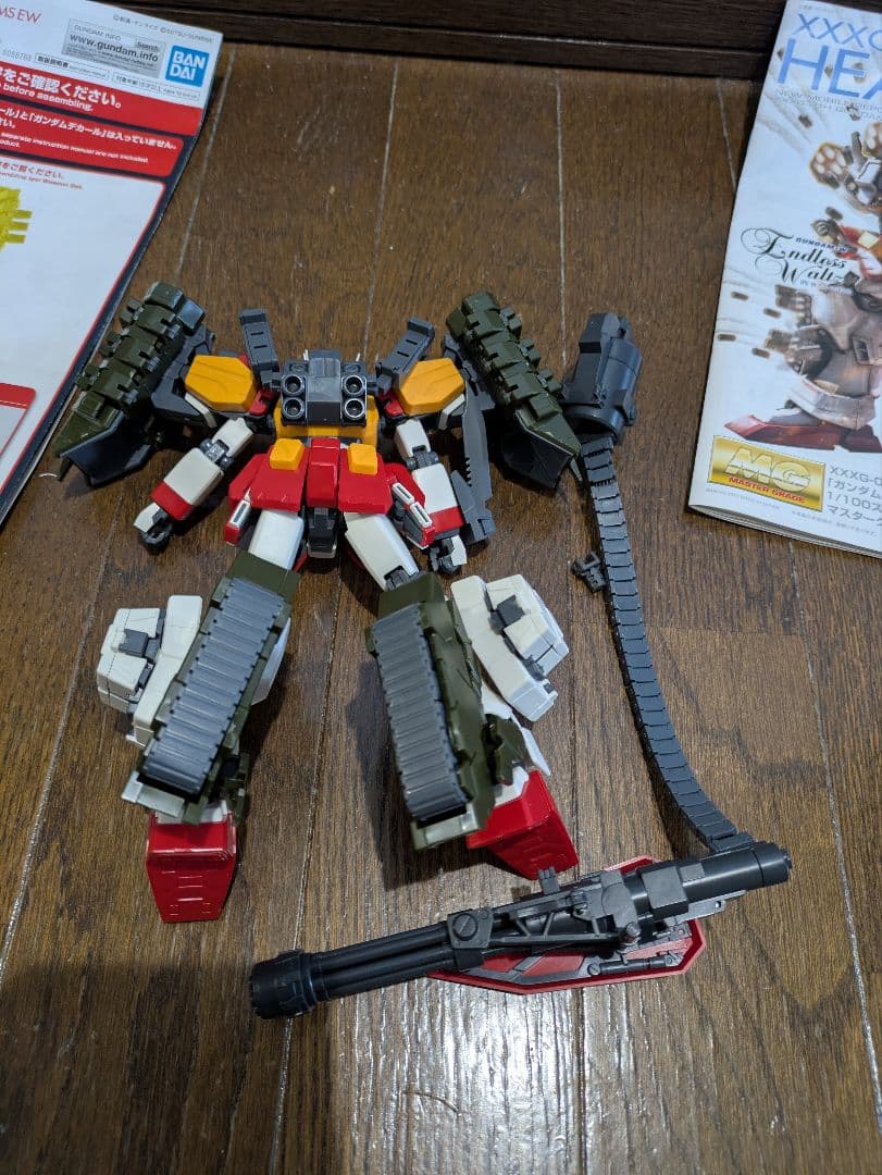 プラモデル ガンダム　ガンプラ　MG ヘビーアームズ　イーゲル装備　ジャンク