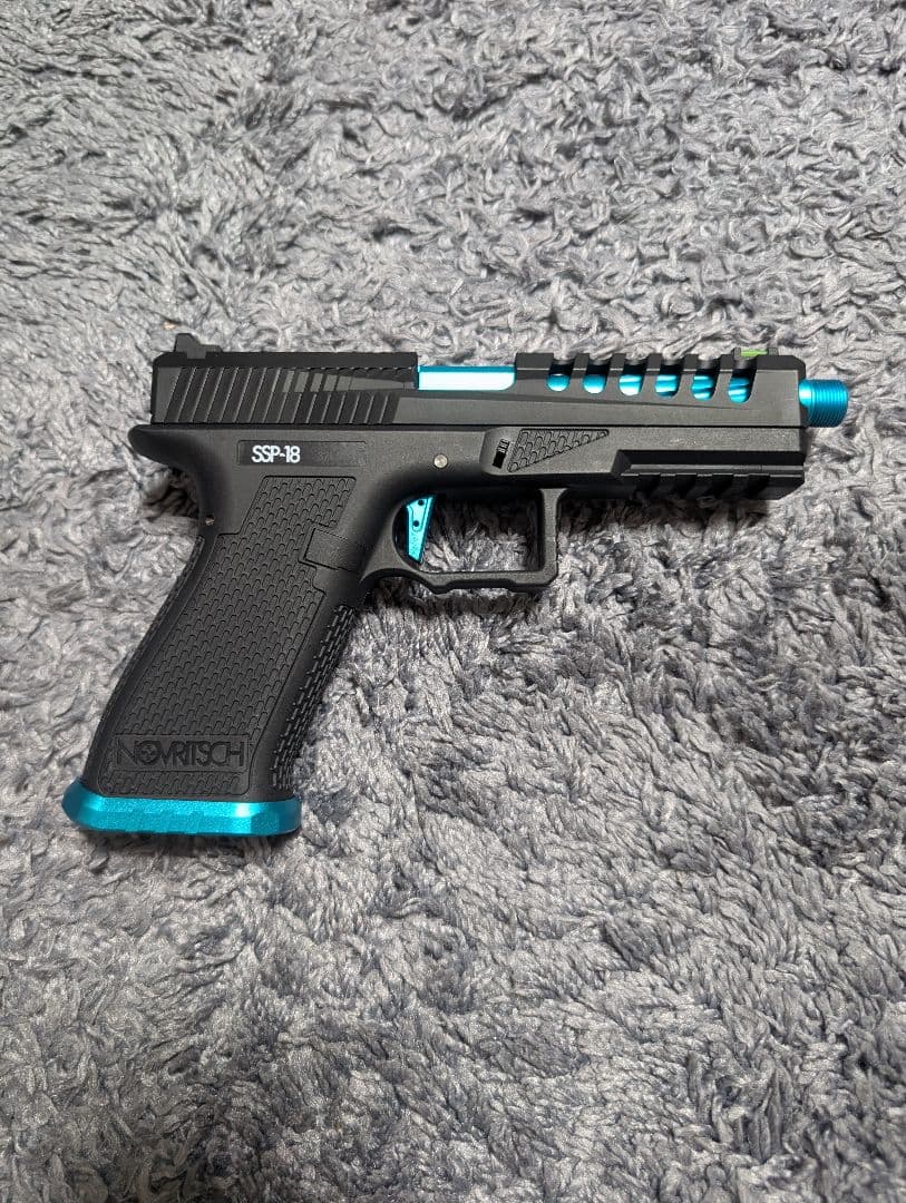 ノブリッチSSP-18 JP.ver ガスハンドガン ブラック/ターコイズ
