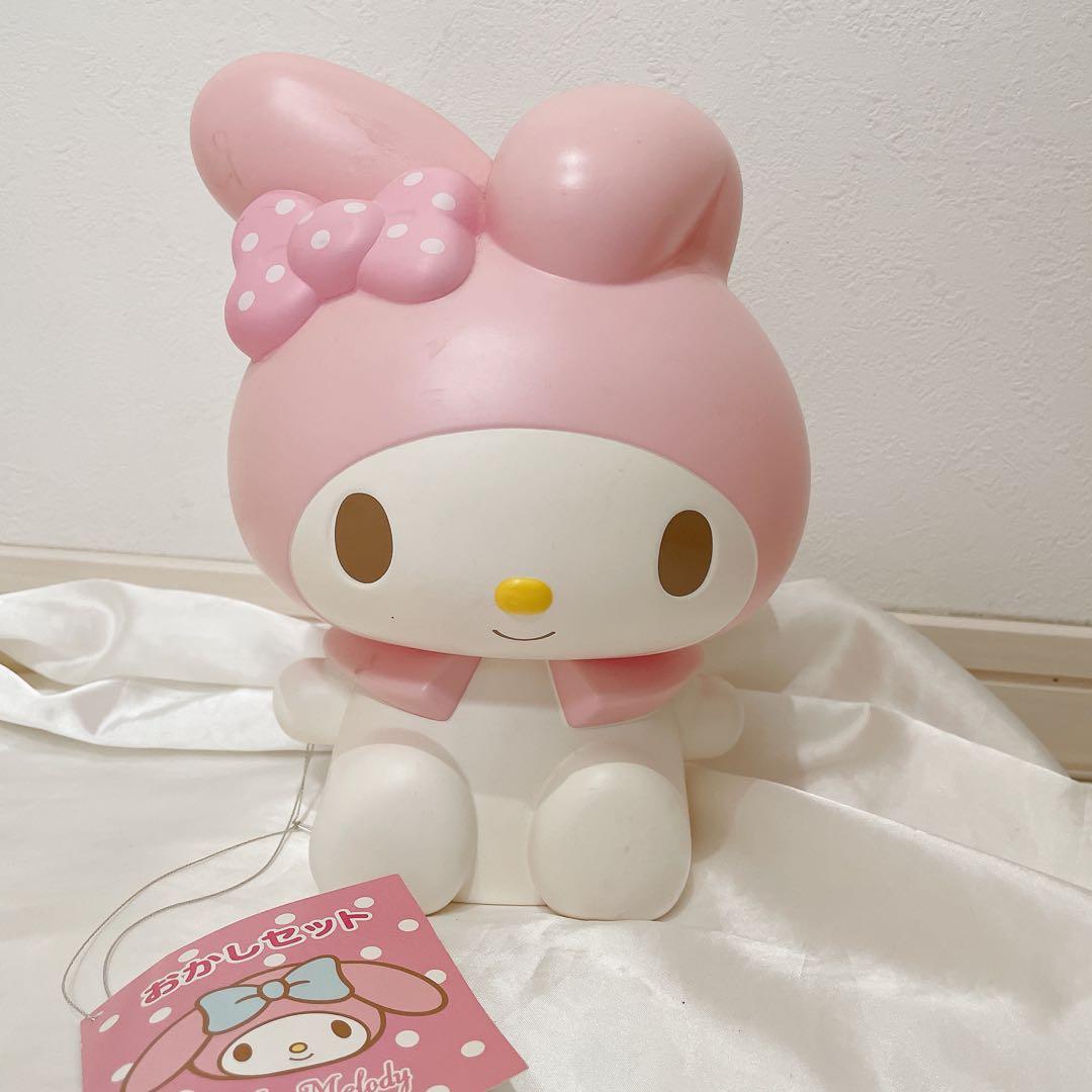 マイメロディ Ｂｉｇ貯金箱 ピンクリボン●サンリオ ２０１２年製