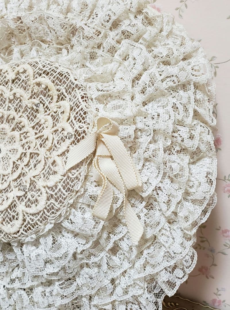 ヴィンテージ ロマンチック 帽子 レース