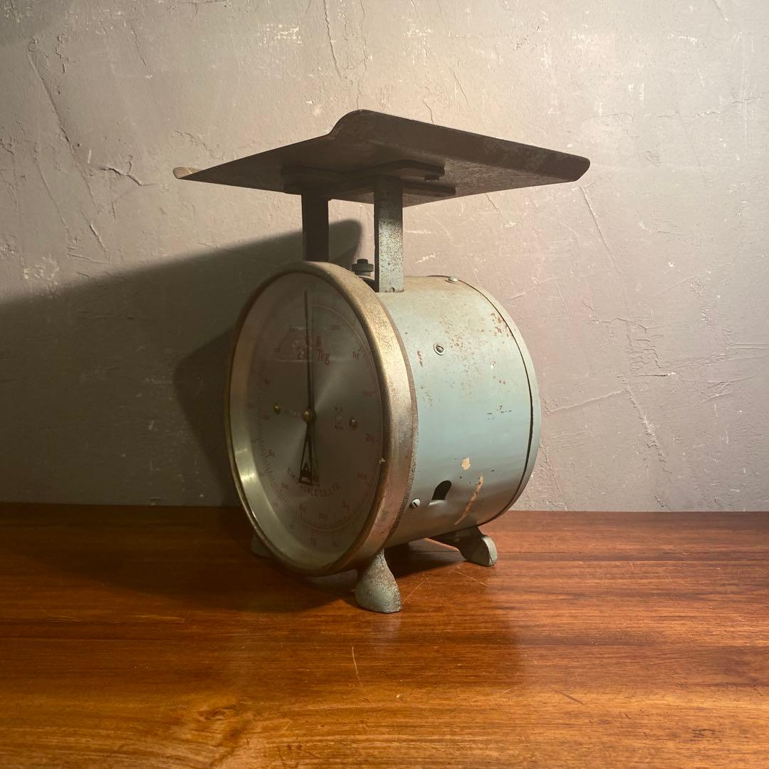昭和レトロ EIKO スケール シャビー インダストリアル 計り オブジェ