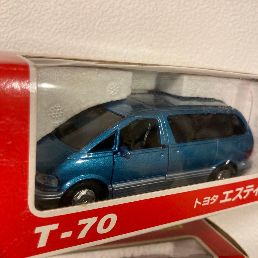 ヨネザワ　ダイヤペットミニカー　エスティマ　ブルー&レッド2台セット