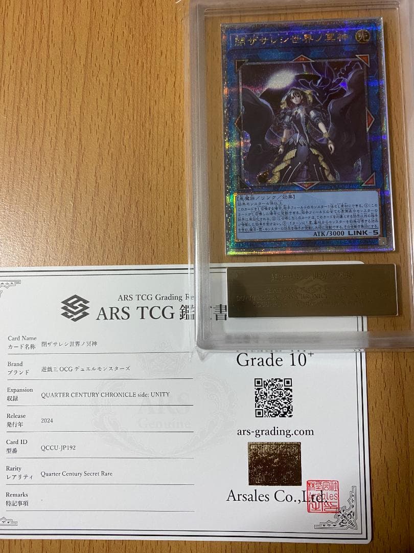 PSAより難しい最高評価ARS10+鑑定！鑑定書付き25th閉ザサレシ世界ノ冥神