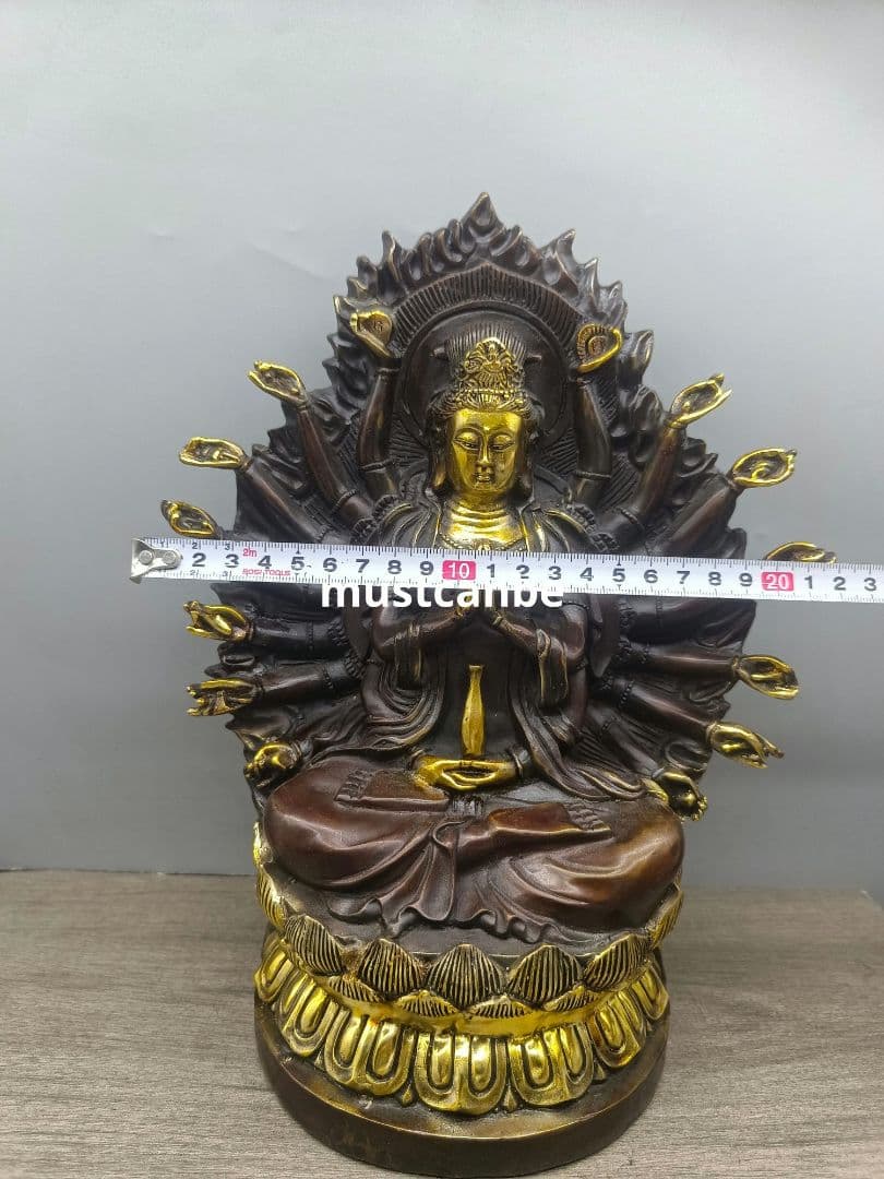 仏教美術 仏像 千手観音仏像 仏堂奉納 銅製品 工芸品 置物