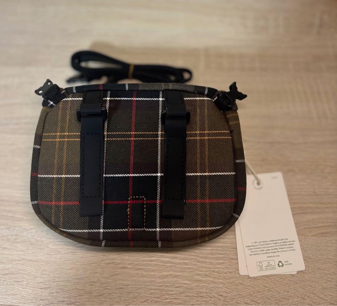 新品ブロンプトン　バブアー　ジップ　ポーチ　Barbour Brompton