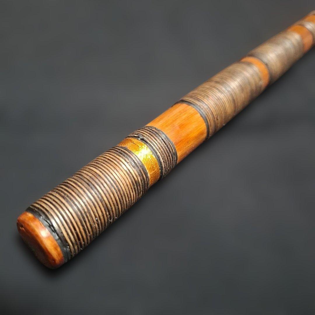 篠笛　古典調　7本調子　6穴　藤総巻き　拭漆仕上げ　超鐵仕様