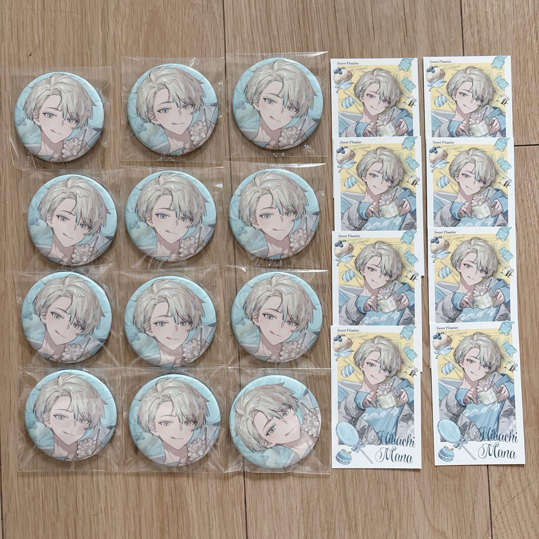 にじさんじ sweet floaties 緋八マナ 缶バッジ チェキ風カード
