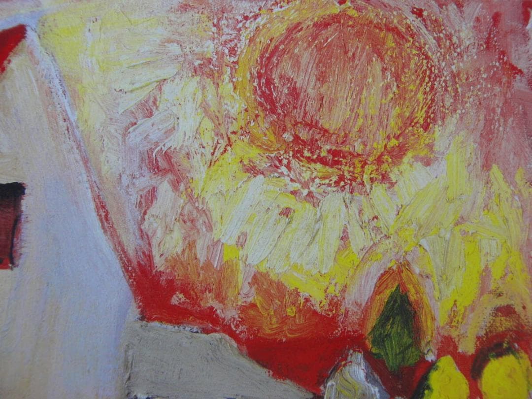 赤堀 尚「真夏のモレ郊外」、人気作品、希少画集・額装画、新品国産額にて額装付