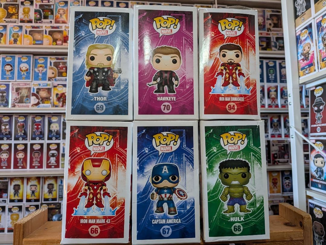 ファンコ Funko Pop! MARVEL アベンジャーズ オリジナルメンバー
