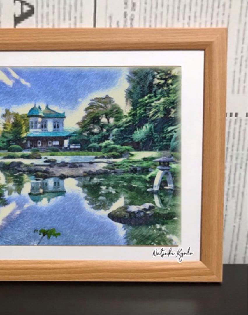 ジブリアート② 借りぐらしのアリエッティより「盛美園」32.7㎝×24.0㎝