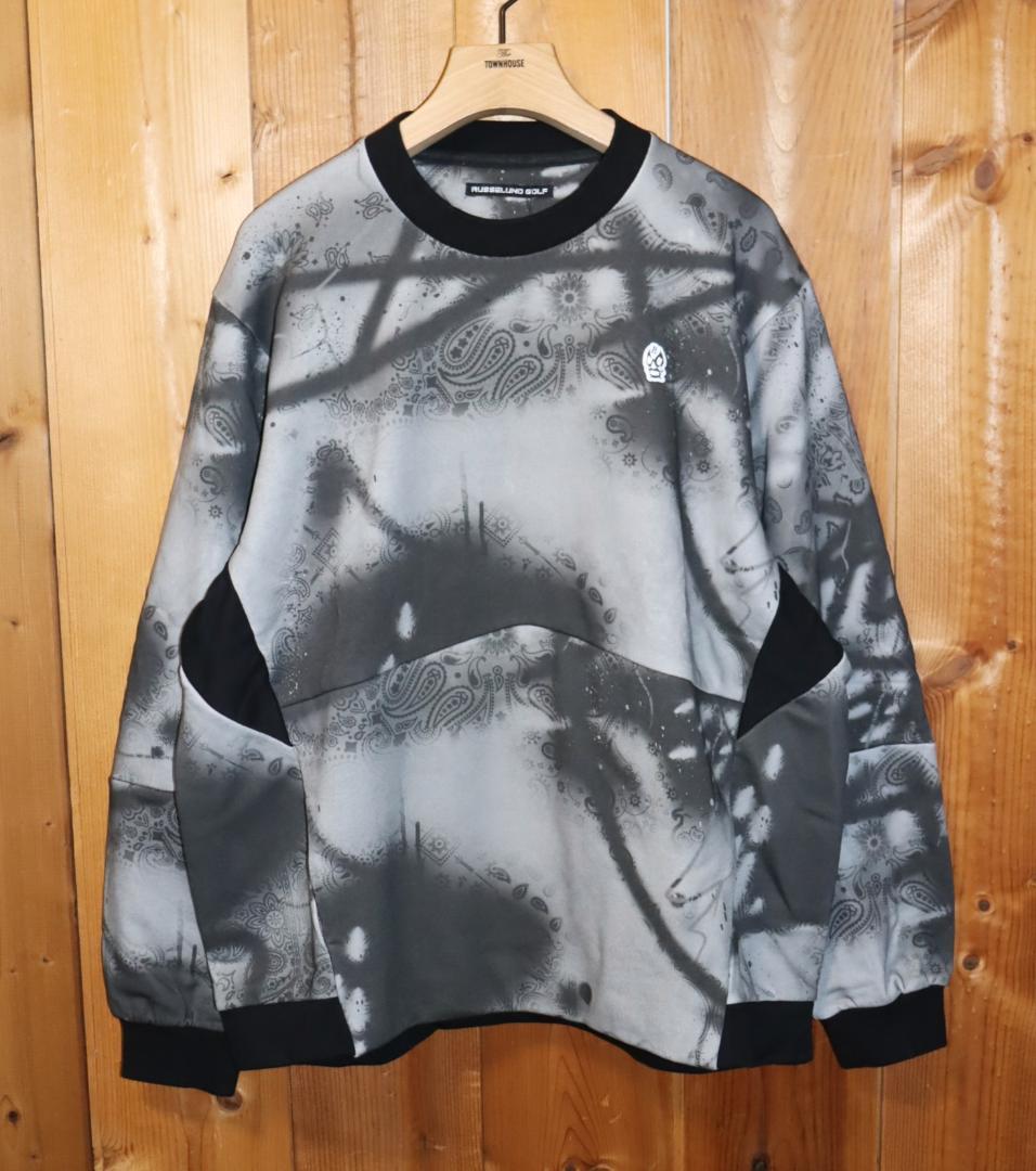 新品 ラッセルノ クルーネック プルオーバー スプレーペイズリー(6/XL) Ⓗ