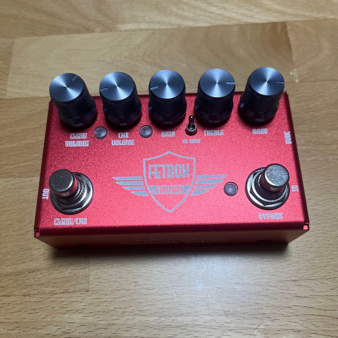 FETBOX CUSTOM V8 ギターエフェクター レッド