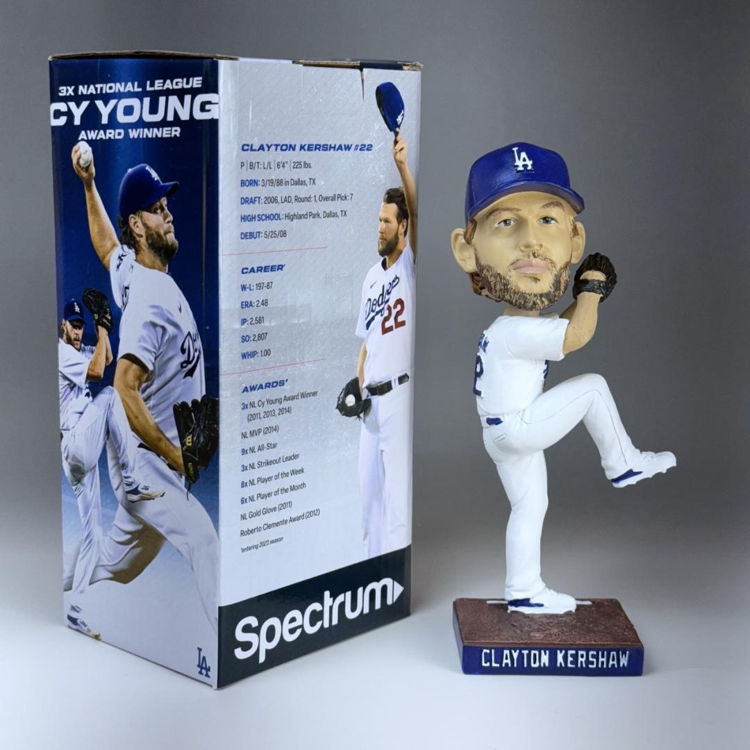 新品 クレイトン・カーショウ ボブルヘッド フィギュア ドジャース MVP