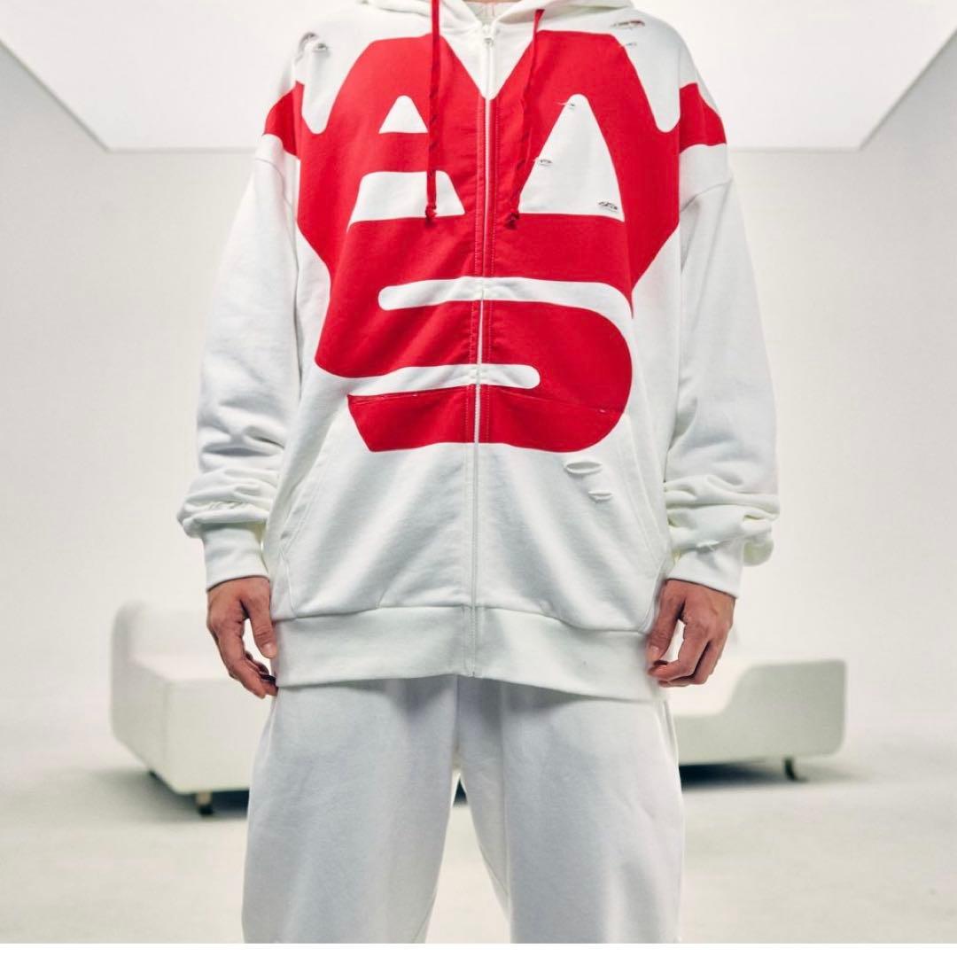 Vaundy グッズ VAWSロゴパーカー White