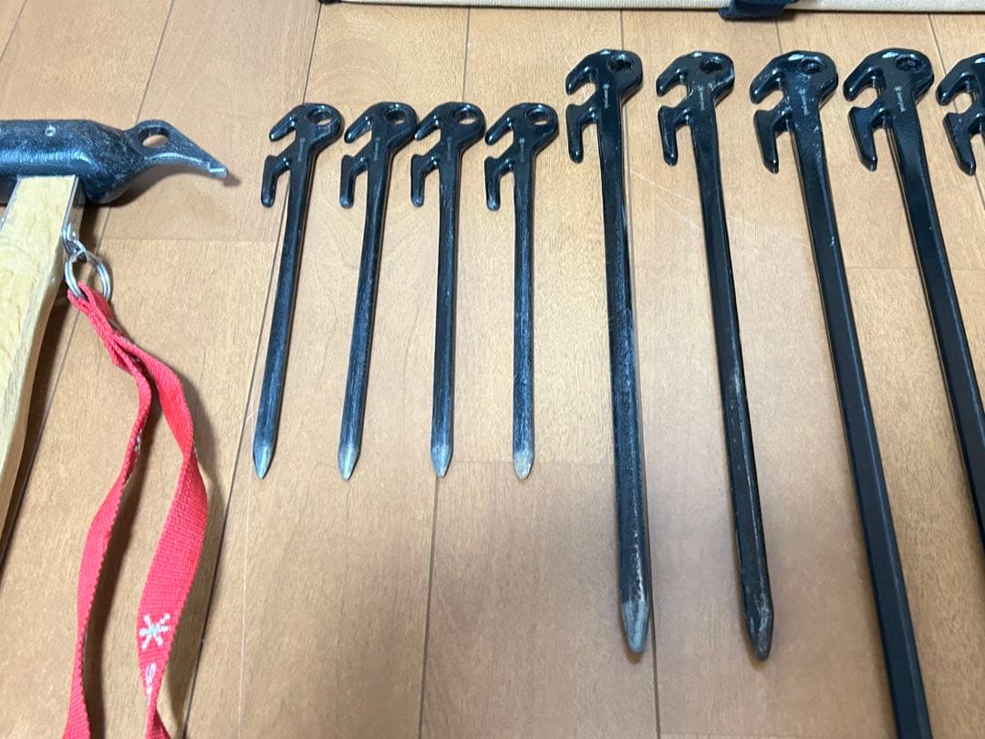 スノーピーク ソリッドステークデルタ＋ペグハンマー＋マルチコンテナセット