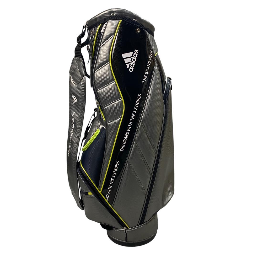 ADIDAS アディダス ゴルフ キャディバッグ シルバー 9.5型 5分割