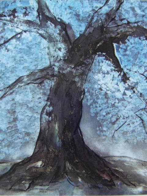 安藤岬、【櫻】、希少な額装用画集より、美品、新品額装付、インテリア