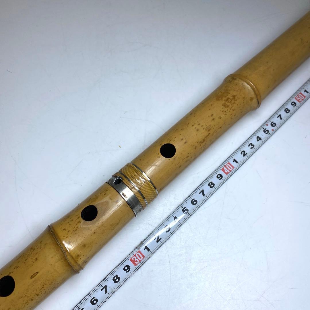 鳳舟　銀三線尺八　65cm 東7-1026①