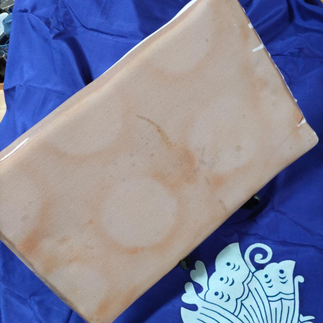 《手捻り、さくらの飾り皿》（長方形大皿）美品、オ―ドブル皿、インテリア1271