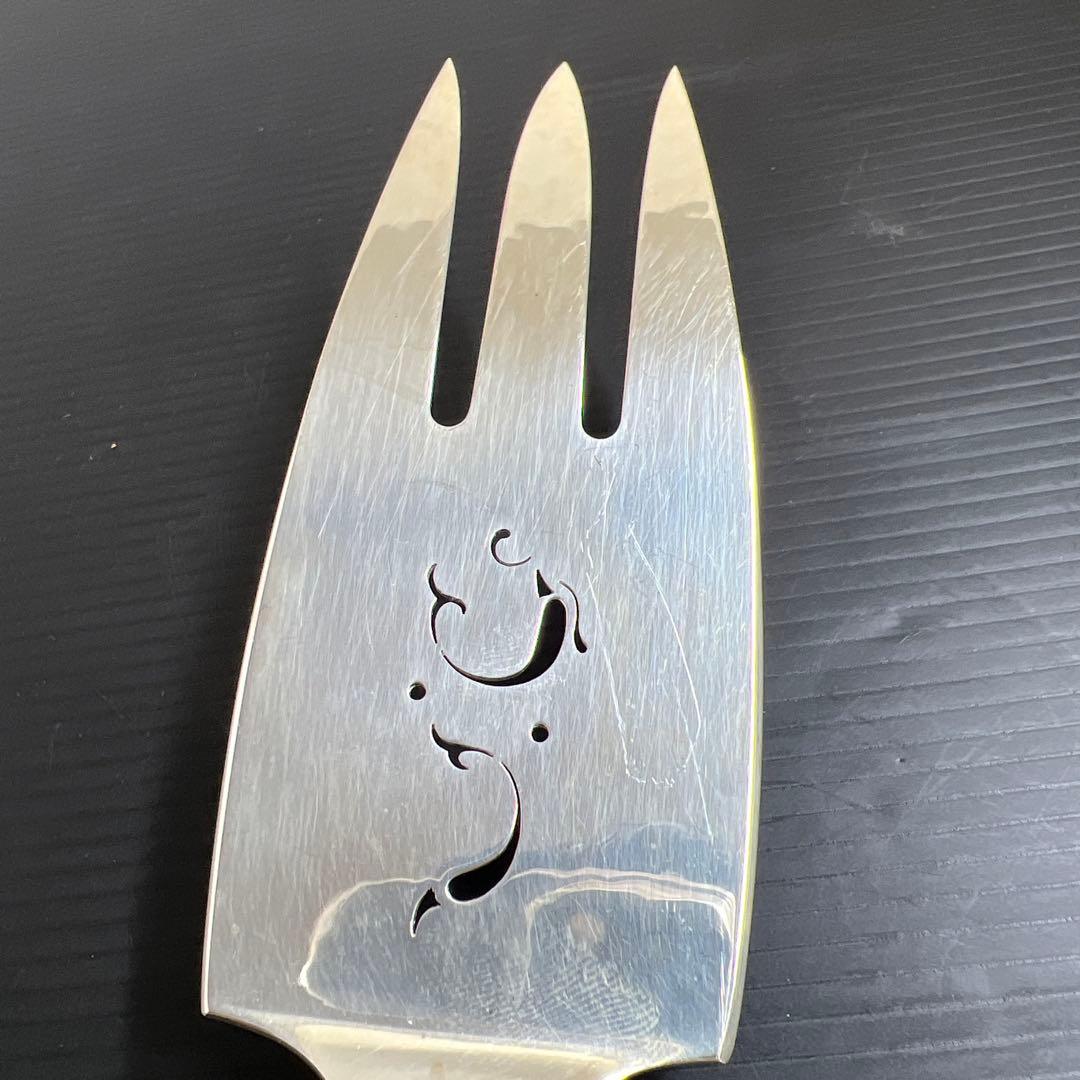 ジョージジェンセン激レアブロッサムsterling925 特大サービングフォーク